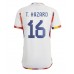 Cheap Belgium Thorgan Hazard #16 Away Football Shirt World Cup 2022 Short Sleeve